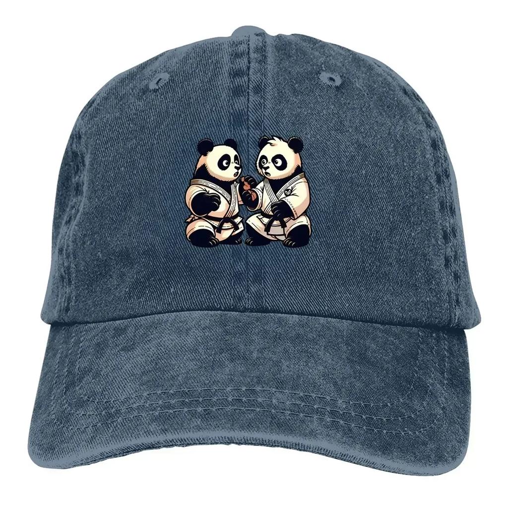 BJJ Pandas Brazilské Jiu Jitsu Bojová Umění Baseballová Čepice Unisex Klobouky Ženy Visor Ochrana Snapback Zápasnické Čepice