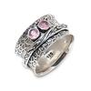 Natuurlijke Roze Kunziet Edelsteen 925 Sterling Zilver Sieraden Ringmaat 9.5 ETC-13820