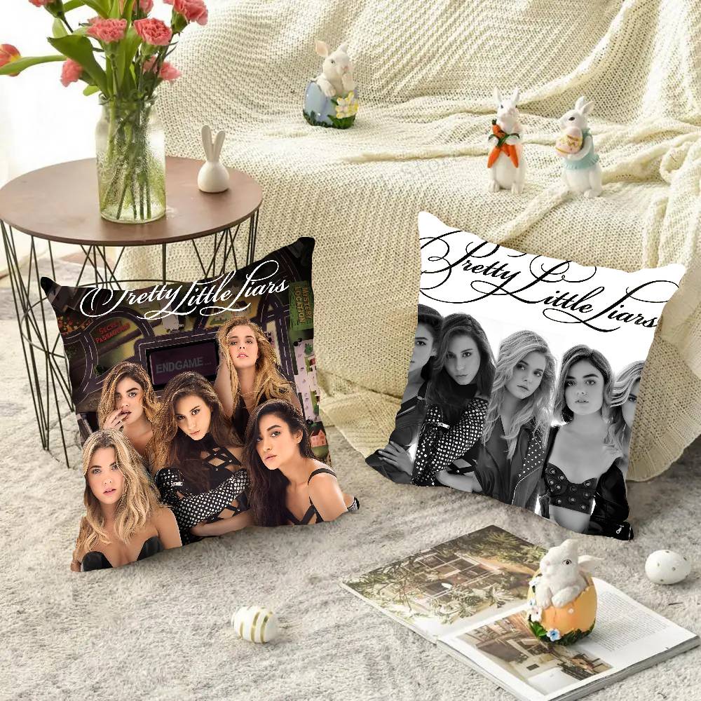 Pretty Little Liars Kissenbezug Quadratisches Kissen Schlafzimmer Sofa Freizeit Komfortkissen Auto Wohnzimmer Heimdekoration