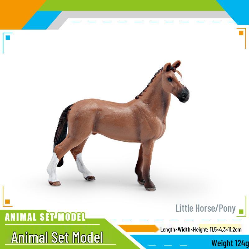 Wild Animal Cow Model - Children's Cognitive Toy: Long-Horned Bull, Yellow Antelope, Dairy Cow Ornament