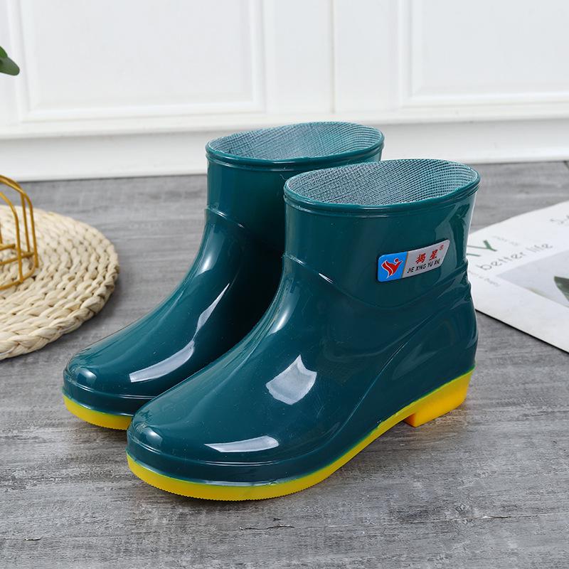 

Женские нескользящие износостойкие низкие резиновые сапоги: Прочная рабочая резиновая обувь для кухни, мойки автомобилей и влажных сред 39