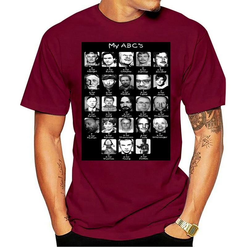

Serial Killer Abcs T-Shirt Slim Cute S-3xl Custom Fashion Homme Cotton літні футболки Чоловічі XL