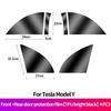 For Tesla Model 3 Model Y Car Rear Door Triangle Pre-cut Anti-Scratch Protective Film Refit Accessories TPU Transparent Sticker