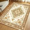French Elegant Floral Carpet Stain Resistant And Non Slip Floor Mat Living Room Bedroom Study Home Decoration