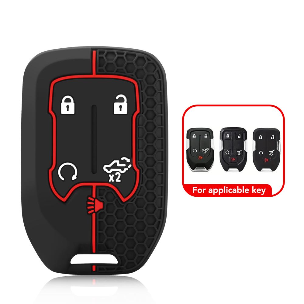 

Силиконовый чехол для автомобильного брелока для GMC Terrain Yukon Acadia Canyon, аксессуары для Chevrolet Suburban Tahoe 2017 2018 2019