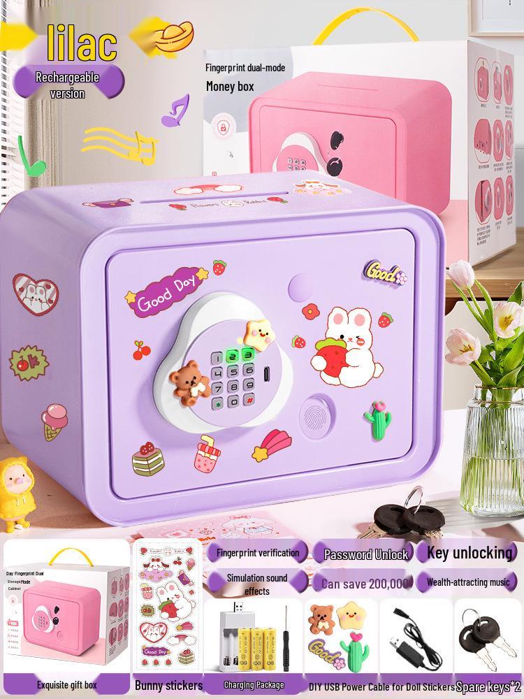 Smart Fingerprint Piggy Bank: Unlock with a Touch - Perfect Birthday Gift for Kids