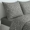 Parure de Lit - 260 x 240 cm - Coton Imprimé Léopard Gris Anthracite - TODAY SUNSHINE