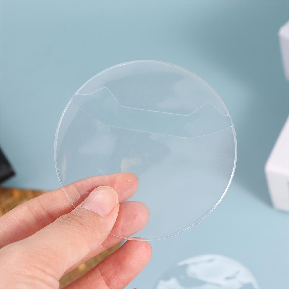 5Pcs Transparent Badge Display Sleeve Anime Badge Protective Sleeve Ita Bag Pin Case  Storage Case