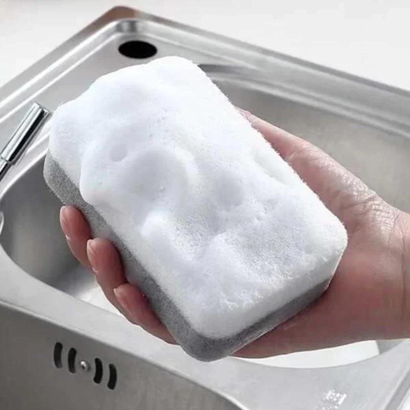 Double-sided 1-30PCS Cleaning Sponges Absorbent Wipe Dish Washing Scouring Pad Kitchen Pan Pot Grease Scrubbing Household Brush
