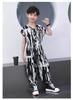 Kids' Lightweight Summer Joggers with Elastic Cuffs - Unisex Loose-Fit Casual Pajamas