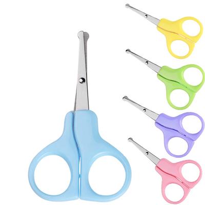 Tagliaunghie per forbici per tagliaunghie di sicurezza in acciaio inossidabile a 8 colori per unghie sicure per la cura del neonato