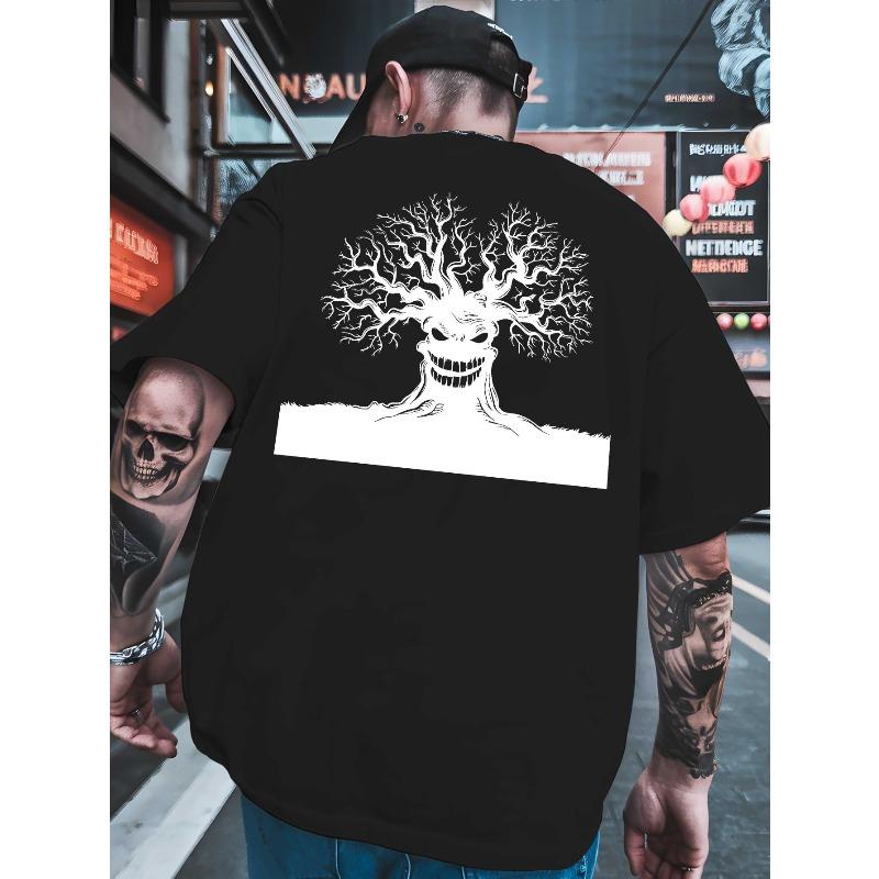 

The Evil Tree Men s T-shirts classic versatile round printed T-shirt shirt, suitable for basketball, a must-have Men s summer outfit in the gym XL чорний