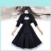 Puella Magi Madoka Magica Akemi Homura Cosplay Dress With Polyester Fabric For Anime Role Play