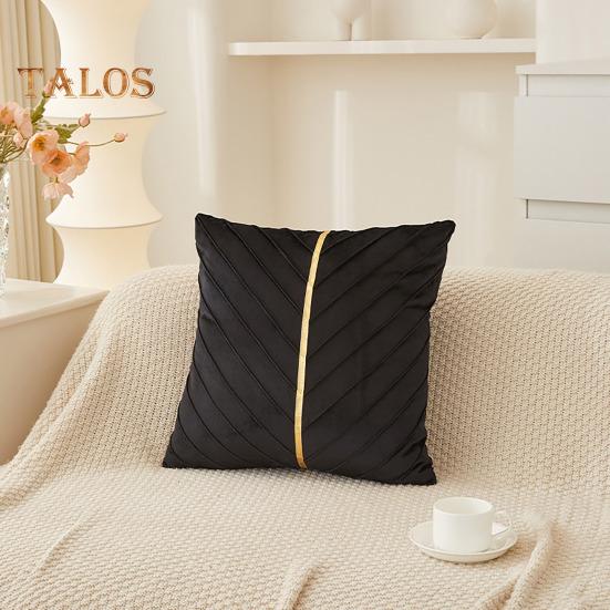 Couch Überwurf Kissenbezug 18x18 Zoll Dekorative Kissenhülle Einfarbiger Kissenbezug mit Verdecktem Reißverschluss für Sofa Bett Wohnzimmer Heimdeko