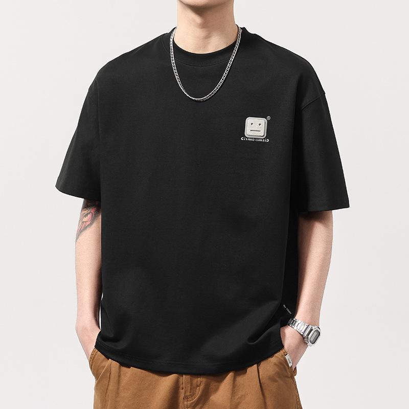 New Summer Simple Round Neck Short-sleeved T-shirt for Men