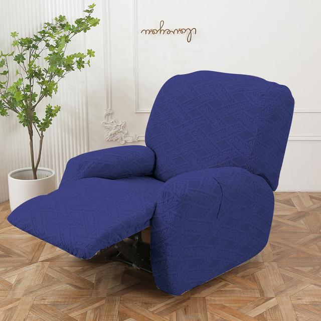 Jacquard-Liegesofabezug mit geteiltem Design für Wohnzimmer, Liegestuhlbezug, Einzelsesselbezüge, Stretch-Couch-Schonbezüge