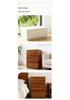 Retro All-Wood Stackable Nightstand: Multi-functional Storage and Display Cabinet with Drawers