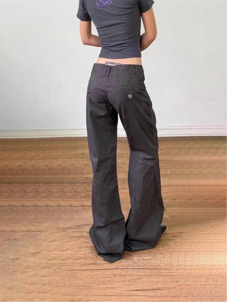 American Style Pocket Design Flare Workwear Jeans