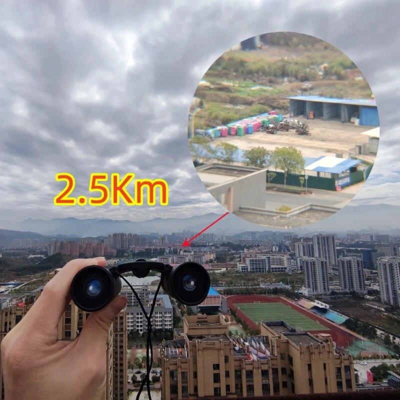 5000x25 50000m Zoom BAK4 HD Telescope Professional Powerful Binoculars Long Range Portable Monocular Optics for Camping Outdoor