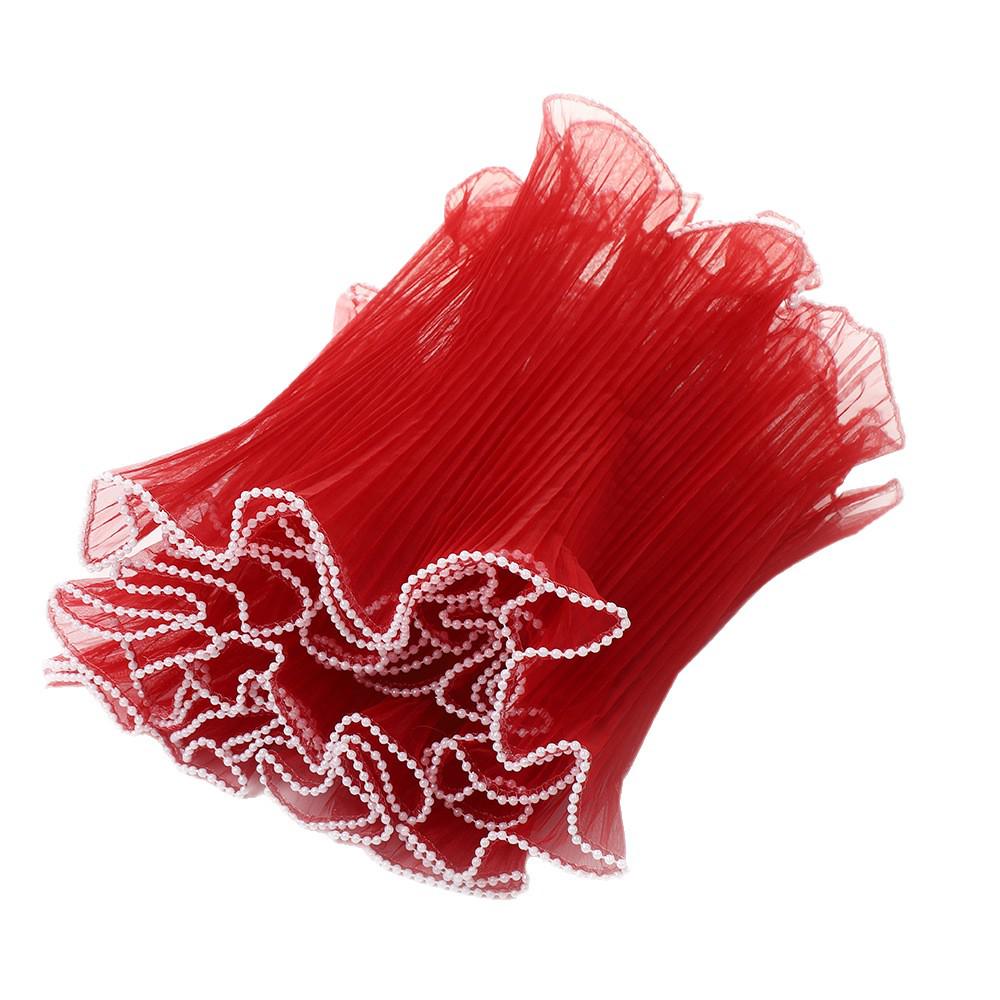 Double-Headed Pearl Wave Yarn: Elegant Polyester Wrap for Bouquets & Cake Decor, Luxurious Floral Packaging Material