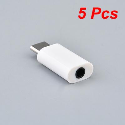 1-5 Pcs Type-C To 3.5mm Adapter Male 3.5mm To Type C Adapter For Macbook Xiaomi Huawei Phone 3.5 Mm Jack Wired Earphones Adapter