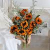 Sunflower Teddy Dried Flower Bouquet - Yunnan Natural Air-Dried Arrangement for Living Room Decor