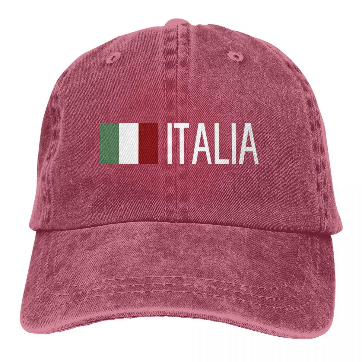Italy Italia Italian Flag Baseball Cap Vintage Baseball Hats Unisex Outdoor Adjustable Dad Hats Cap One Size
