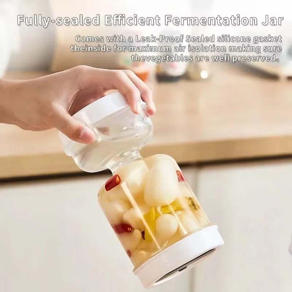 Hourglass Type Pickle Vegetable Jar Food Filter Container  For Storing Pickles