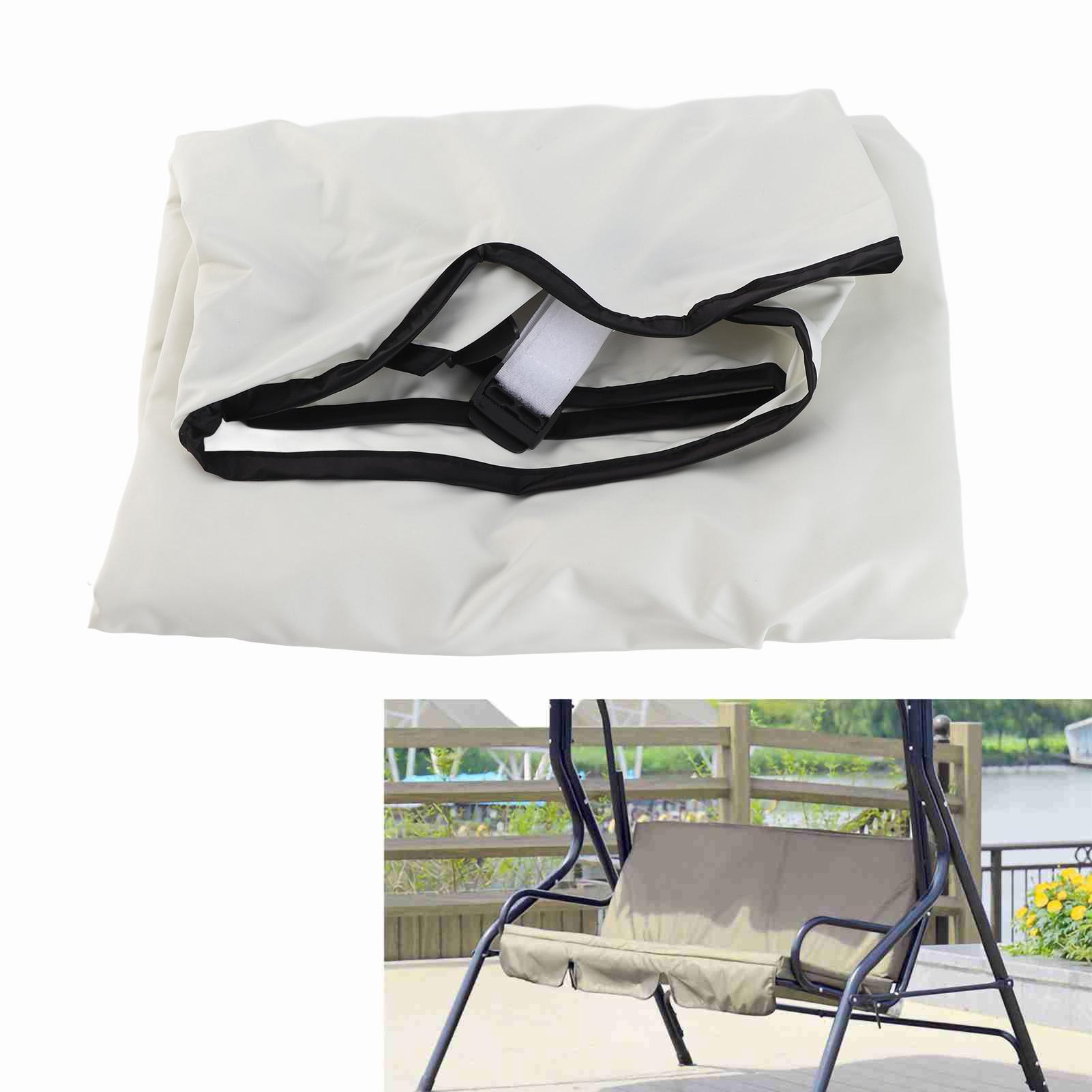 

3‑Seat Courtyard Swing Cushion Cover Hanging Seat Cover 150 x 50 x 10 Outdoor Swing Cushion Cover for Protection Cushion Home белый