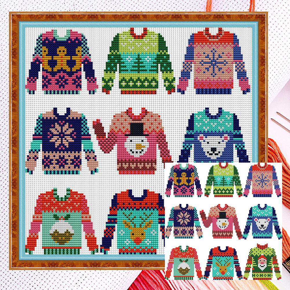 Partial Embroidery Eco-cotton Thread 14CT Counted Animal Cross Stitch Kit