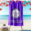 Benutzerdefinierter Name Újpest FC Aufdruck Strandtuch, Großes Weiches Schnelltrocknendes Handtuch für Strand Camping Schwimmen