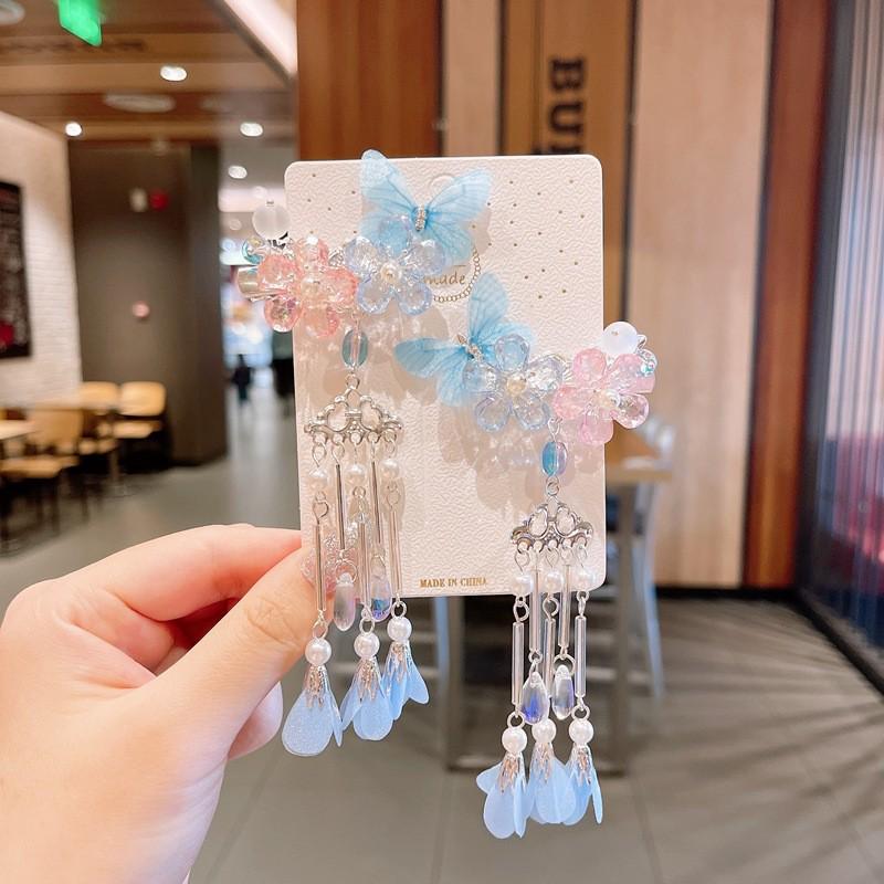 Ancient Style Tassel Hanfu Hair Accessories for Women & Girls - Chinese Princess Hair Clips