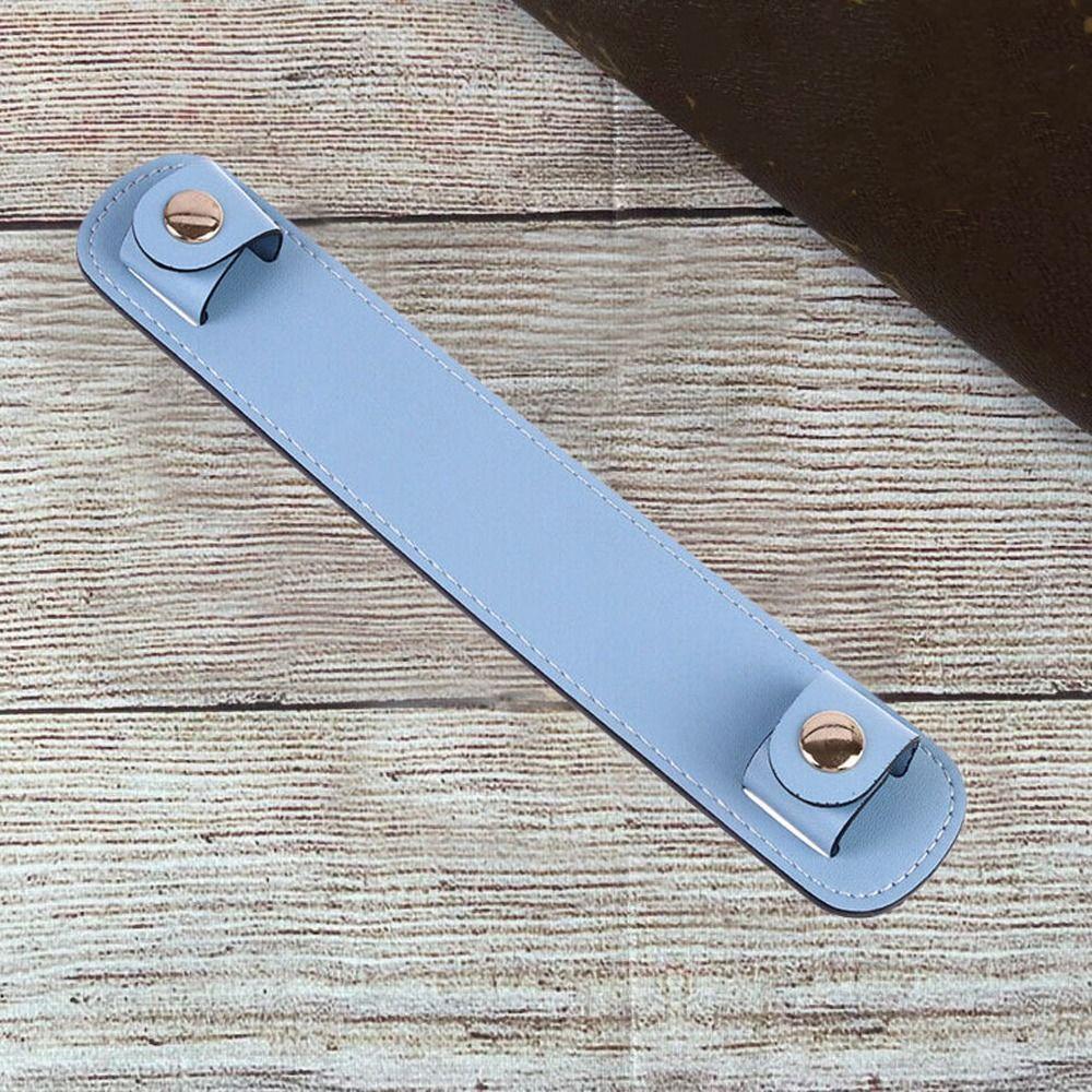 Portable PU Leather Bag Strap Decompression Pads Wide Snap Bag Handle Fixing Clip All-match Korean Style Outdoor