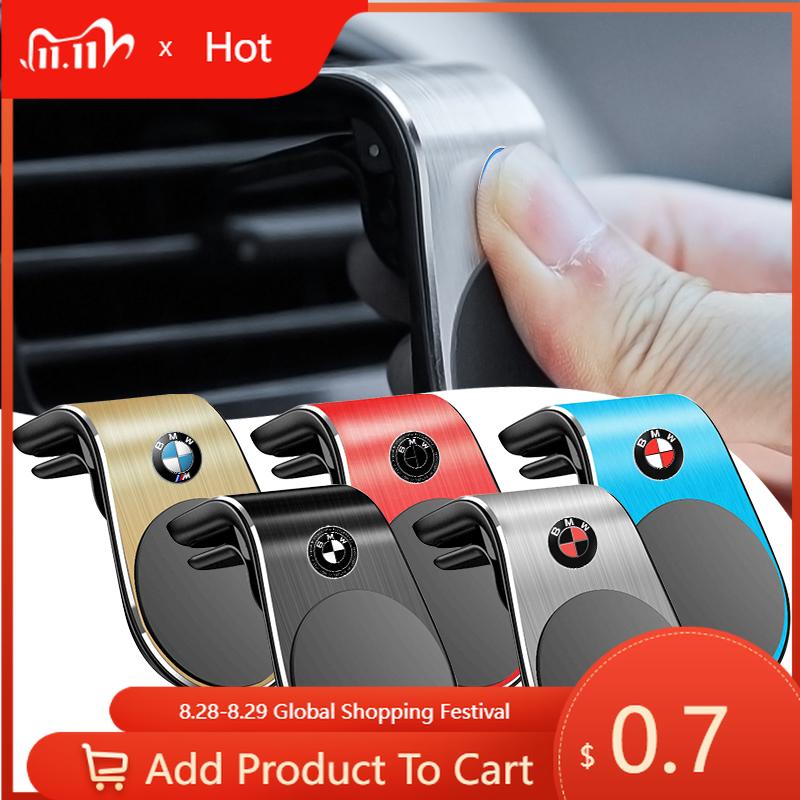 Car Sticker Magnetic Car Phone Holder Air Vent Clip Mount Rotation Cellphone GPS Support For BMW E46 E39 E90 E60 E36 F30 F10 E34