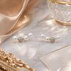 1 Pair Stud Earrings for Women, Lightweight Small Faux Pearls Earrings, Elegant Jewelry for Daily Wear Special Occasions