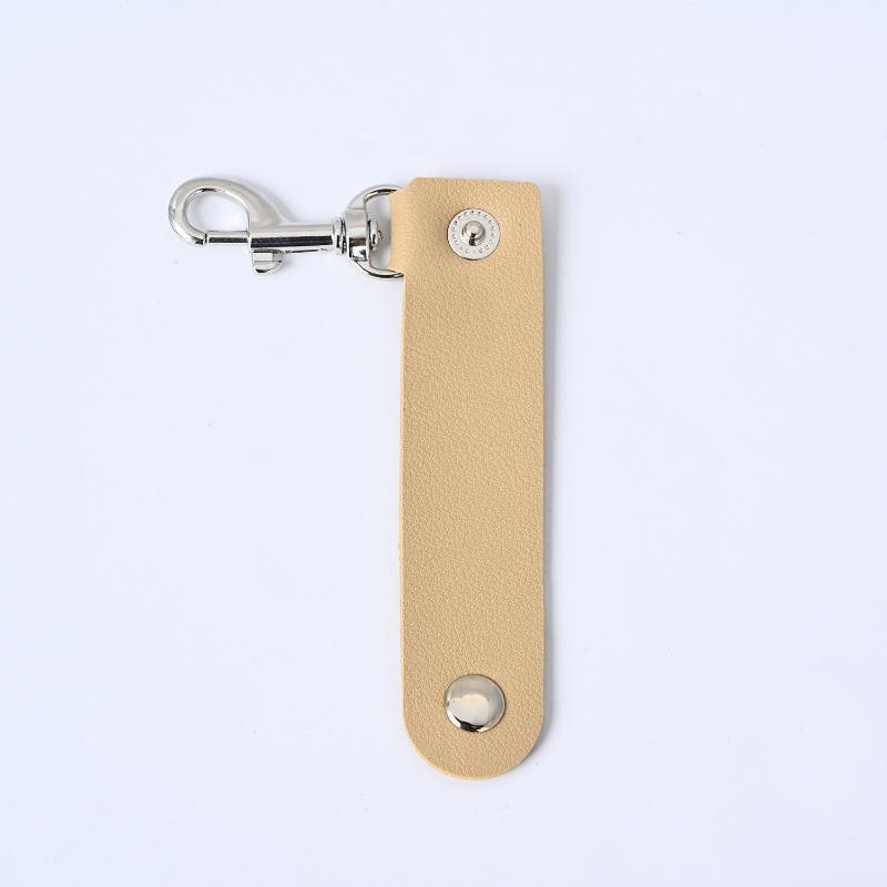 Wear Resistant PU Leather Keychain Anti-Lost Simple Fashion Premium Car Key Strap for Men Women Daily Use