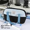 Denim Dual Color Pencil Case With Multi Functional Storage For School And Office Use