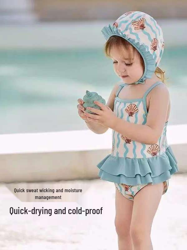 Girls' High-End One-Piece Swimsuit - Summer Beach Wear for Kids