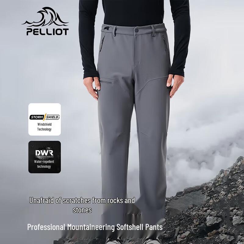 PELLIOT Men's Outdoor Thermal Windproof Water-Repellent Pants