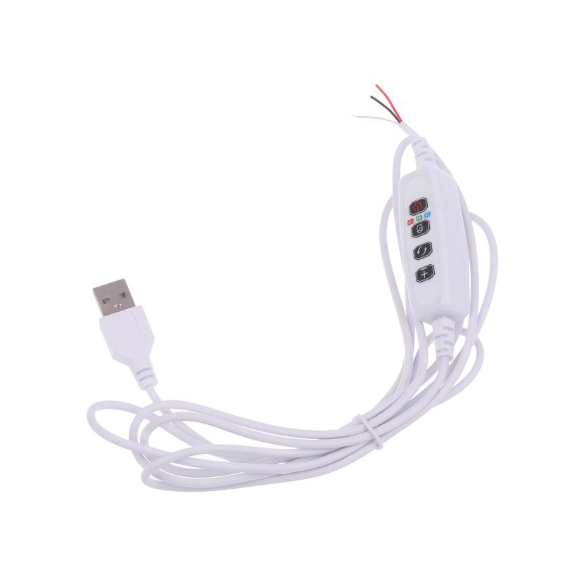 1/3/5Pcs Dc 5V Usb Clamp Plant Light Timing Control Cable Switch Line Plant Growth Light Live Broadcast Fill Light Control Wire