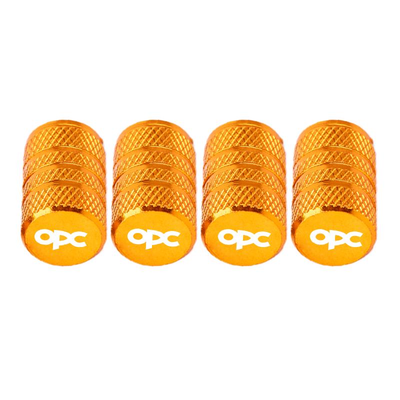 4pcs Car Wheel Tire Valve Caps Tyre Stem Covers Airdust Waterproof For Opel Opc Accessories