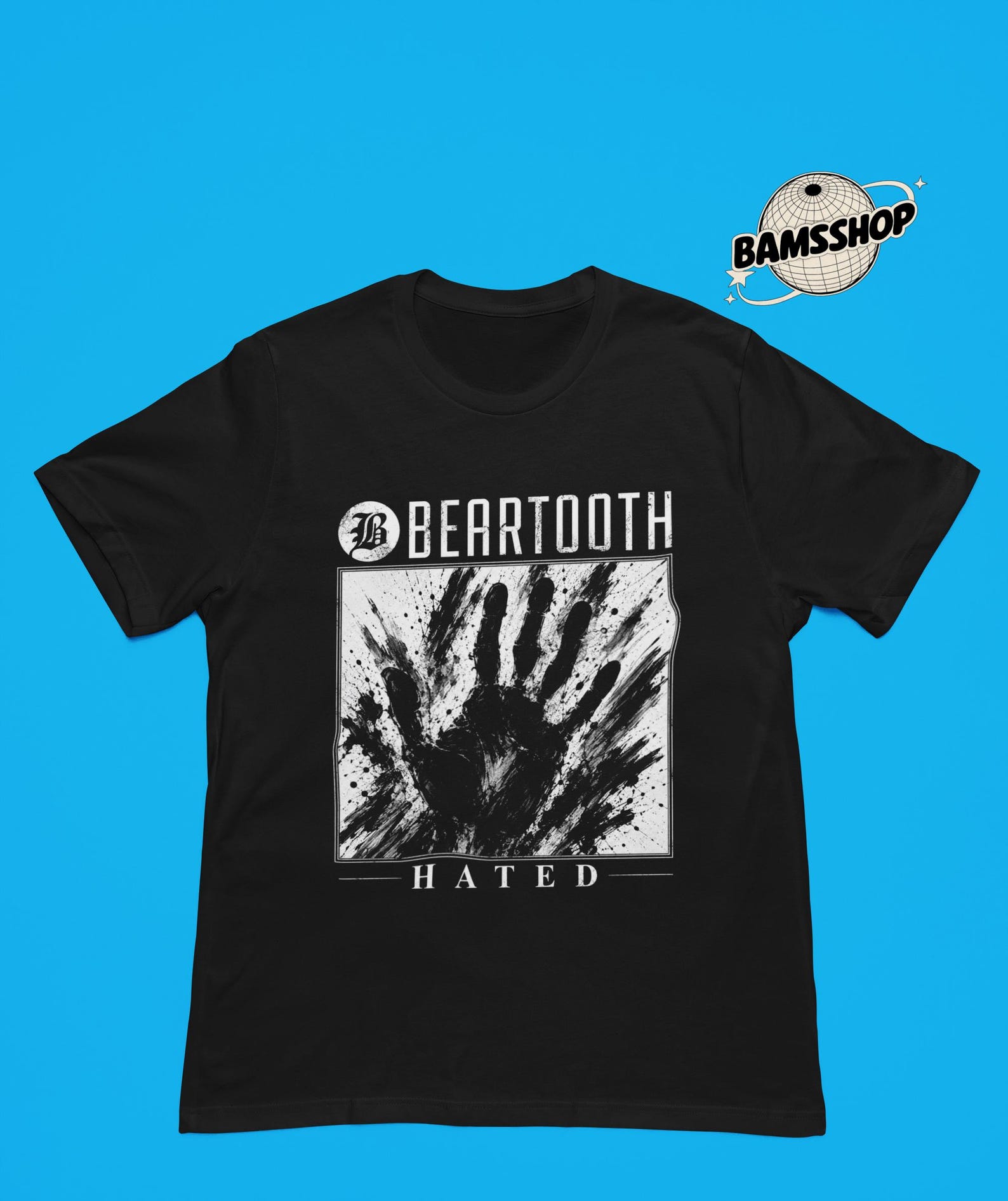 Beartooth T-Shirt, Hated Album Metal Rock Band Music Merch Shirt, Retro 90s Personalized Casual T-Shirt M
