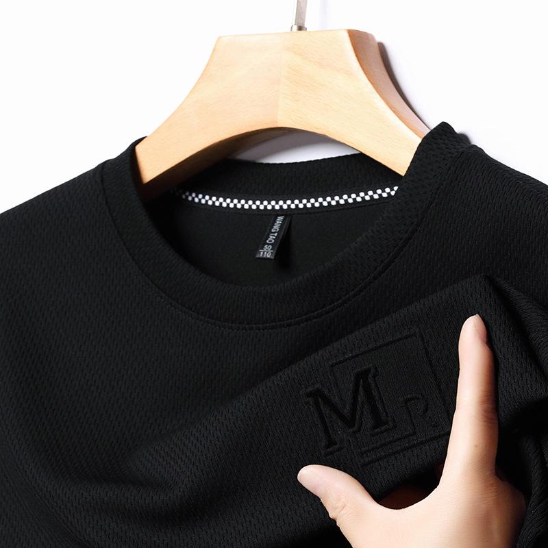 

Свитер, мужской свитер с круглым вырезом, вогнутая и выпуклая нижняя рубашка с принтом, весна и осень, новый пуловер, молодежная футболка с длинными рукавами с принтом для мужчин XXXXL