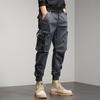 Cargo Pants Men's Trend Men's Harun Small Foot Pants Loose Bunched Feet Multi-pocket Pants