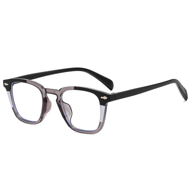 New Retro Square Rivets Sunglasses Women Shades UV400 Fashion Punk Trending Clear Gradient Men Sun Glasses