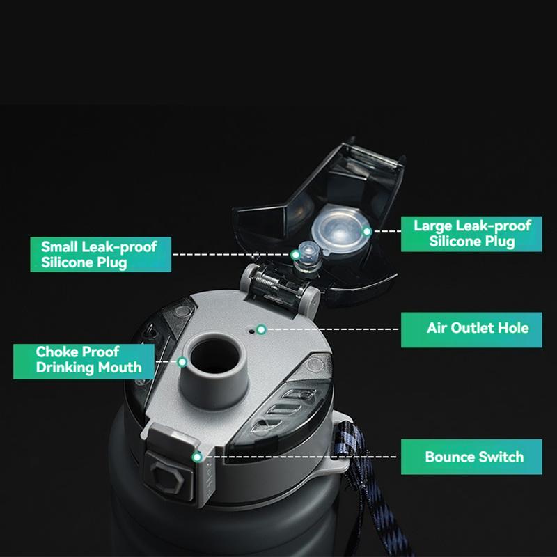 1000/700ML Athletic Water Bottle Spacious Drink Bottle for Outdoor Use Athletic Travel Lightweight Leak-proof Plastic Cup Drinkware