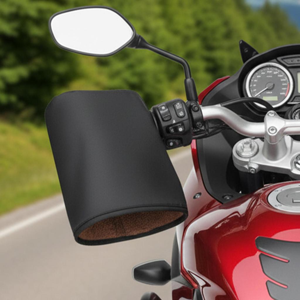 Universal  Motorcycle Grip Handle Bar Muff Windproof Riding Winter Warmer Gloves for family friends men women cycling