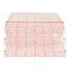 Jewelry Box 3 Layer 72 Cells Antioxidant Acrylic Clear Jewelry   for Earring Necklace