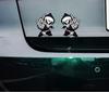 Skull Middle Finger Funny Car Stickers PVC Glue Sticker for Whole Body Car Decoration