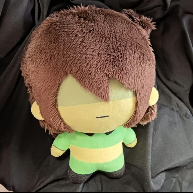 Deltarune 10cm Kris Cotton Doll Keychain Cute Game Character Plush Toy Soft Stuffed Pendant Lovely Collectible Gift Game Fans Bag Hanging Home Decor